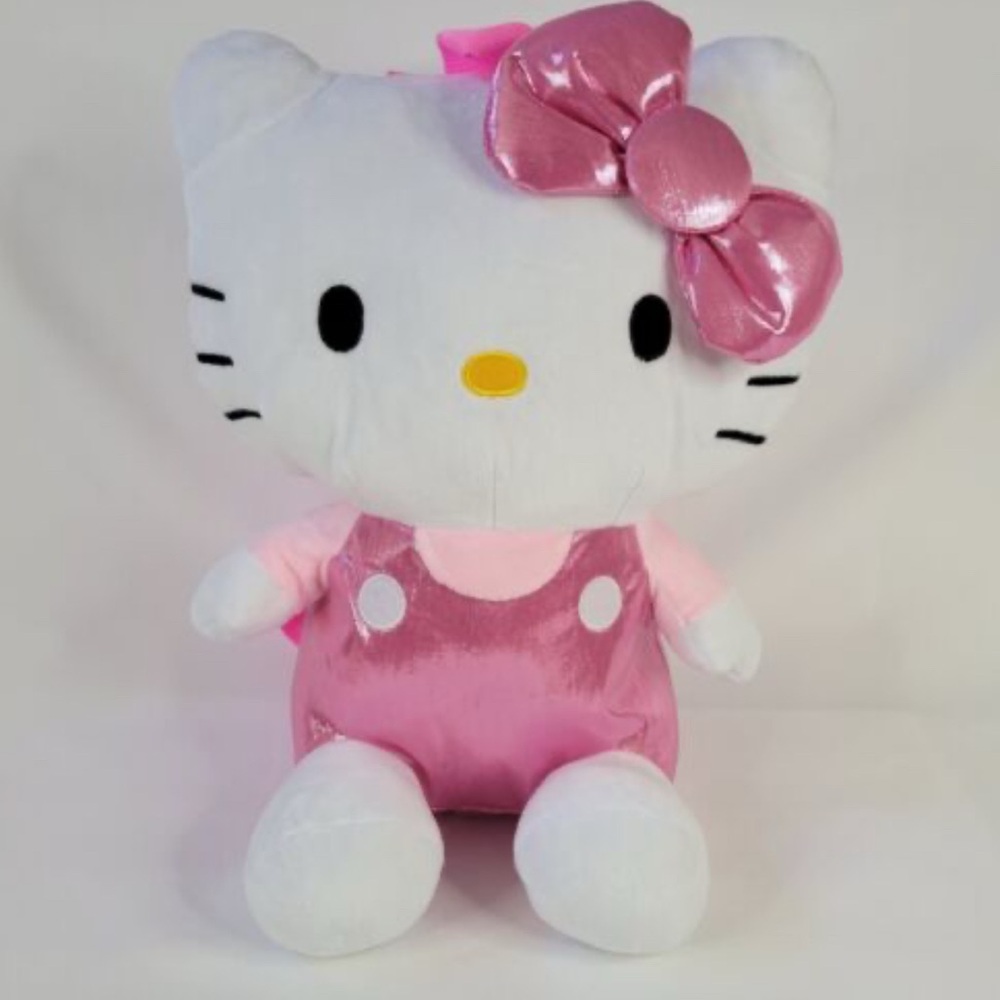 Hello Kitty Plush backpack with Pink Bow